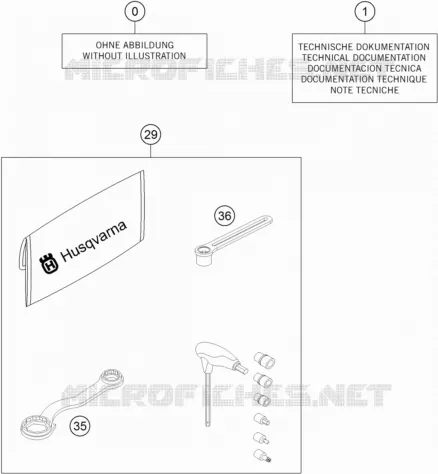 GEREEDSCHAPSET / HANDBOEK / OPTIES