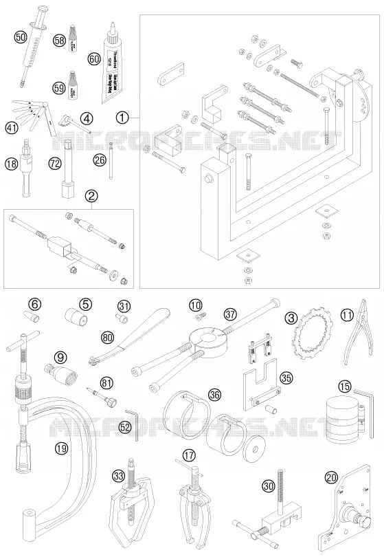 SPECIFIEKE GEREEDSCHAPPEN (MOTOR)