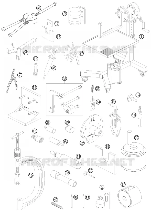 SPECIFIEKE GEREEDSCHAPPEN (MOTOR)