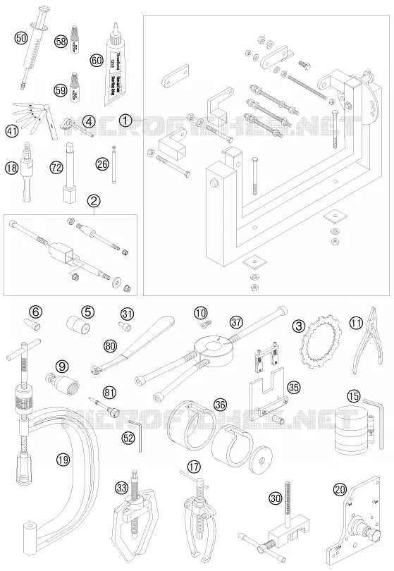 SPECIFIEKE GEREEDSCHAPPEN (MOTOR)