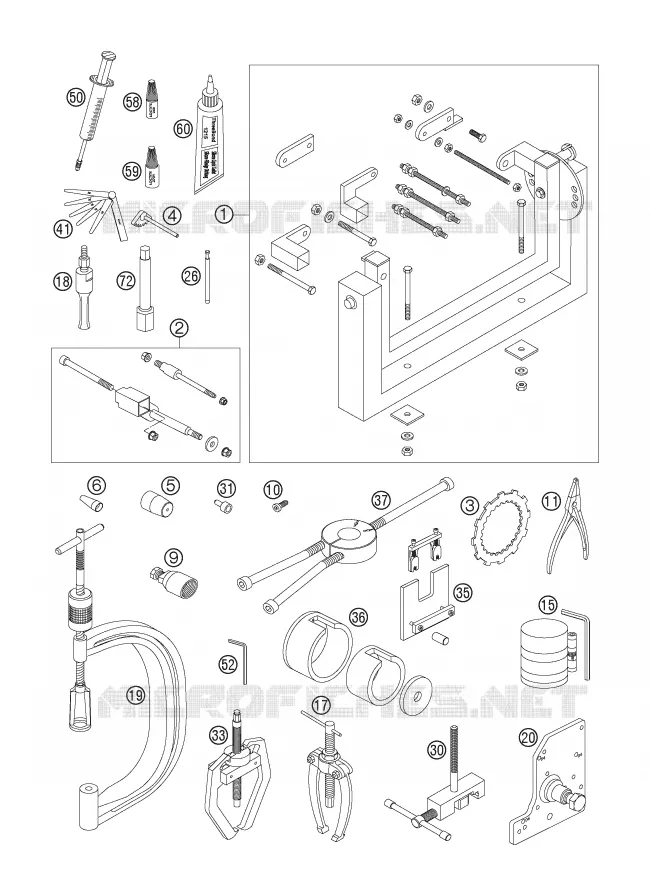 SPECIFIEKE GEREEDSCHAPPEN (MOTOR)