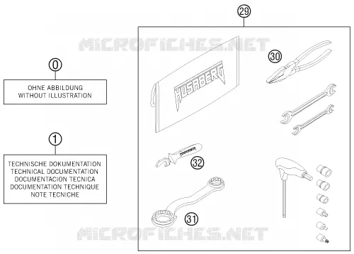GEREEDSCHAPSET / HANDBOEK / OPTIES
