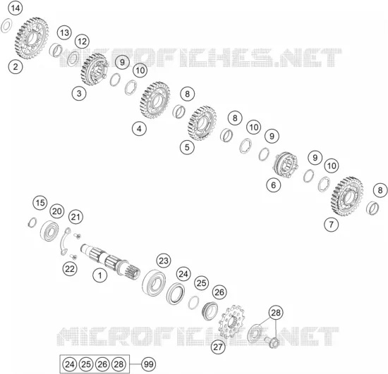 VERSNELLINGSBAK SECUNDAIRE AS